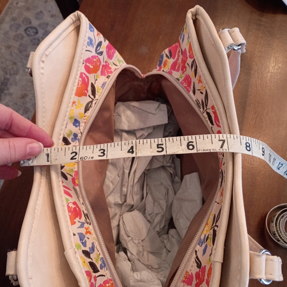 Multicolor Floral Women's Shoulder Bag - Picture 14 of 14
